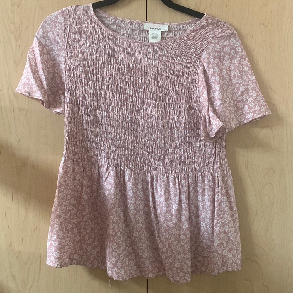 urban romantics pink flower top